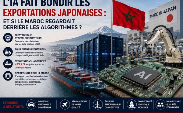L’IA fait bondir les exportations japonaises de 23,2 %