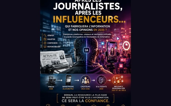 Parution du livre : Après les journalistes et les influenceurs : qui fabriquera l’information et nos opinions en 2035 ?