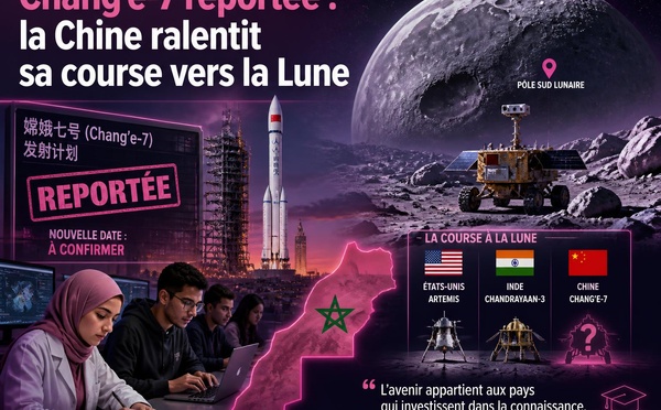Chang’e-7 reportée : la Chine ralentit sa course vers la Lune