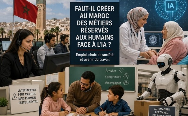Faut-il créer au Maroc des métiers réservés aux humains face à l’IA ?