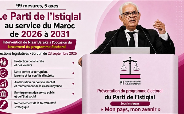 Intervention en intégralité : Nizar Baraka fait de « Mon pays, mon avenir » le cap des législatives du 23 septembre