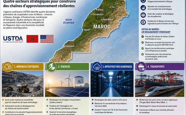 Minerais, énergie, data, transports : pourquoi Washington regarde de plus en plus le Maroc