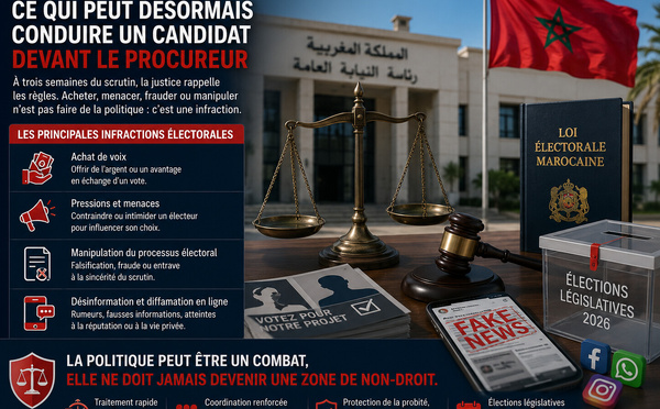 Législatives 2026 : ce qui peut conduire un candidat devant le procureur