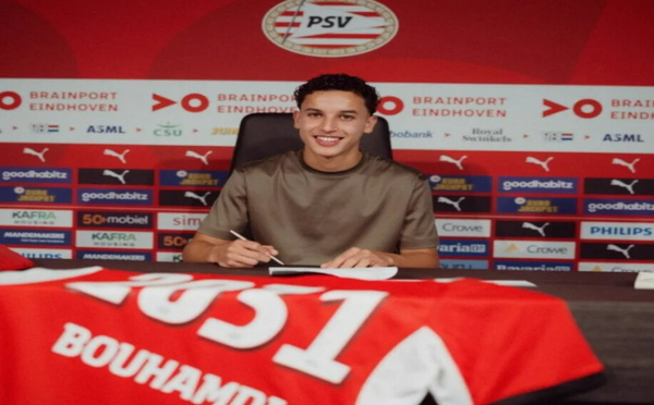 Amir Bouhamdi prolonge au PSV jusqu’en 2031