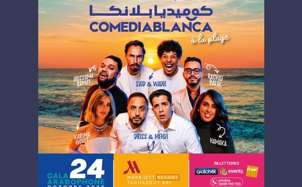 Comediablanca pose ses valises à Taghazout Bay pour un week-end de rire face à l’océan