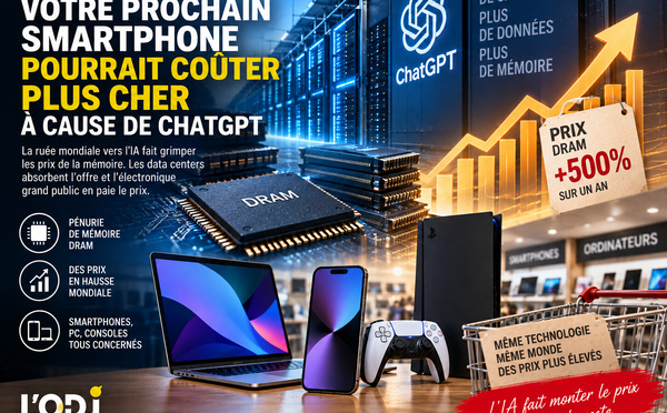 Votre prochain smartphone pourrait coûter plus cher à cause de ChatGPT 