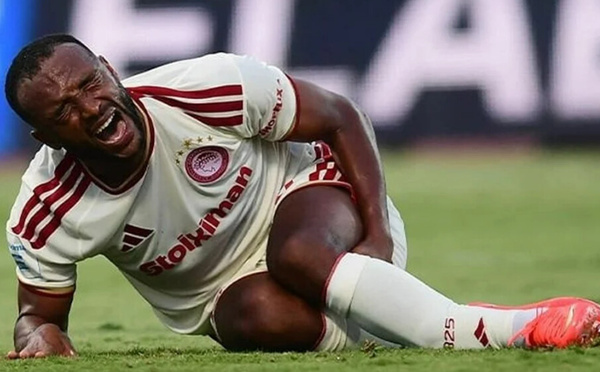 Ayoub El Kaabi gravement blessé avec l’Olympiakos