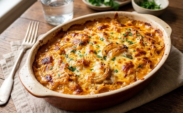 Le gratin d’oignons ultra fondant qu’on rêve de sortir du four