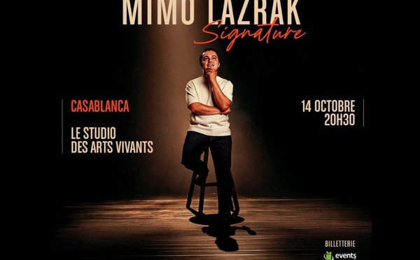 Mimo Lazrak présente "Signature", son premier one-man-show événement à Casablanca