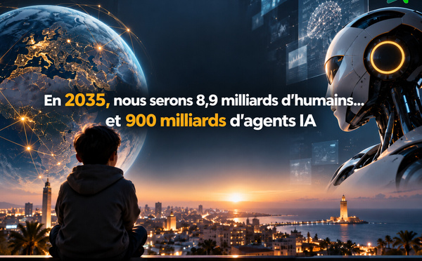 En 2035, nous serons 8,9 milliards d’humains… et 900 milliards d’agents IA