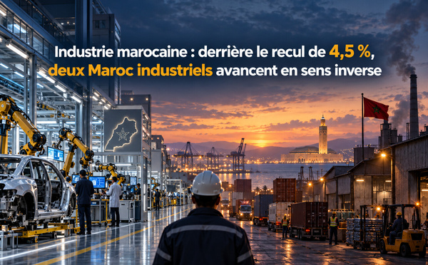 ​Industrie marocaine : derrière le recul de 4,5 %, deux Maroc industriels avancent en sens inverse