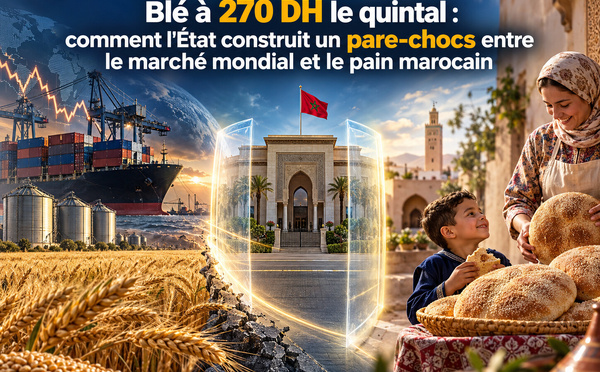 Blé à 270 DH le quintal : comment l'État construit un pare-chocs entre le marché mondial et le pain marocain
