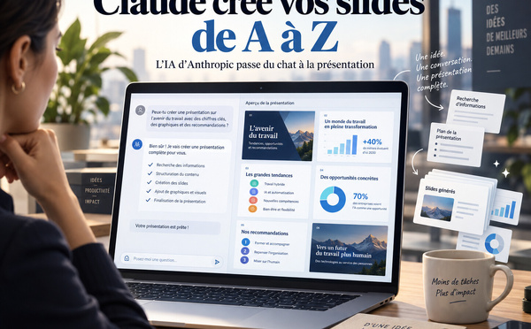 Claude peut désormais créer votre présentation en Slides de A à Z