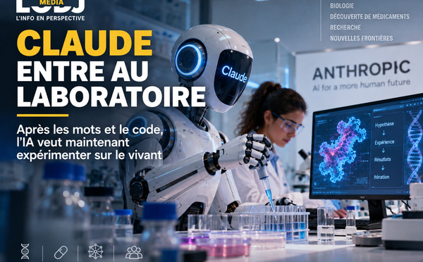 ​Claude entre au laboratoire : après les mots et le code, l’IA veut maintenant expérimenter sur le vivant