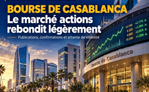 MASI : « Le marché actions rebondit légèrement, entre publications, confirmations et attente de visibilité »