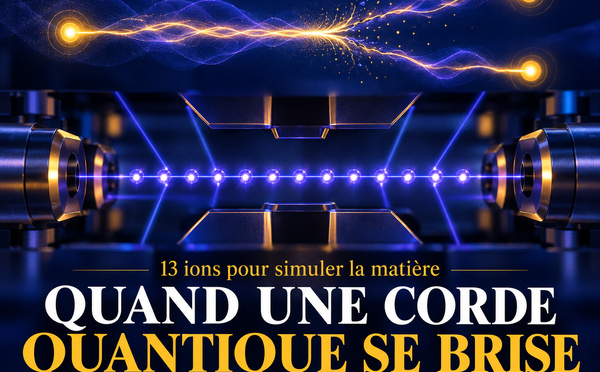 Un ordinateur quantique simule la rupture d’une « corde » et l’apparition de nouvelles particules