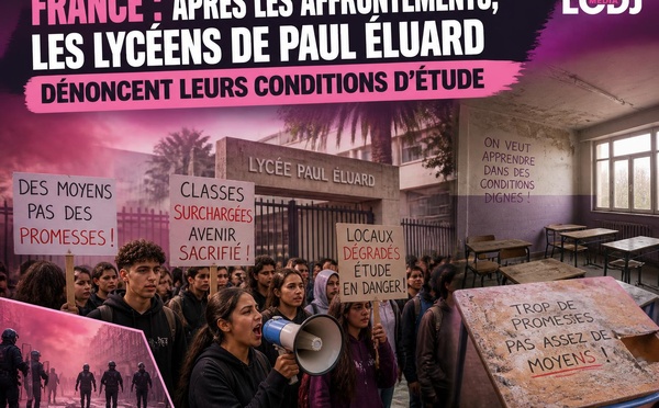 France : Après les affrontements, les lycéens de Paul Éluard dénoncent leurs conditions d’étude