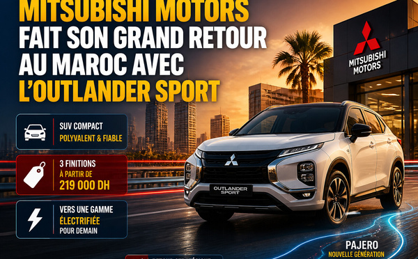 Mitsubishi Motors fait son grand retour au Maroc avec l’Outlander Sport