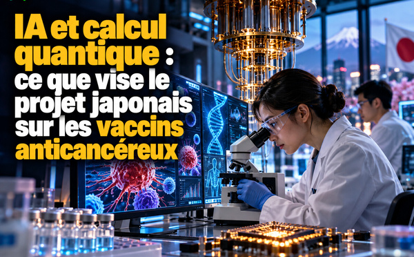 IA et calcul quantique : ce que vise le projet japonais sur les vaccins anticancéreux