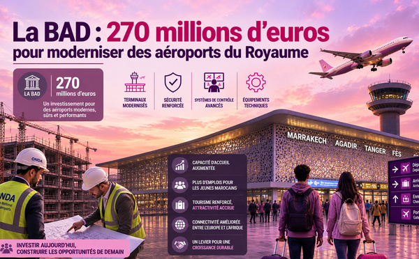 [vidéo] : La BAD : 270 millions d’euros pour moderniser des aéroports du Royaume
