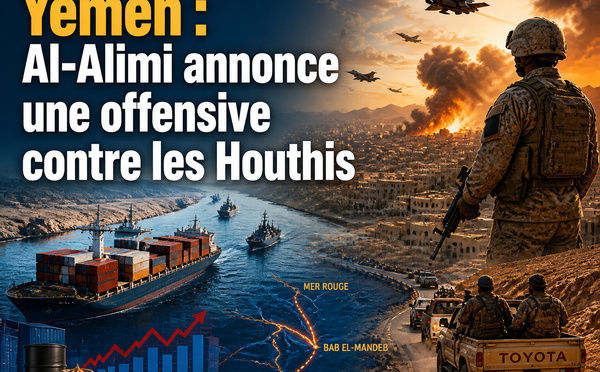 Yémen : Al-Alimi annonce une offensive contre les Houthis