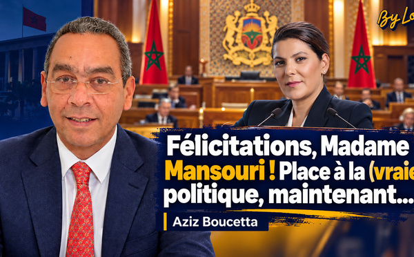 Félicitations, Madame Mansouri ! Place à la (vraie) politique, maintenant...