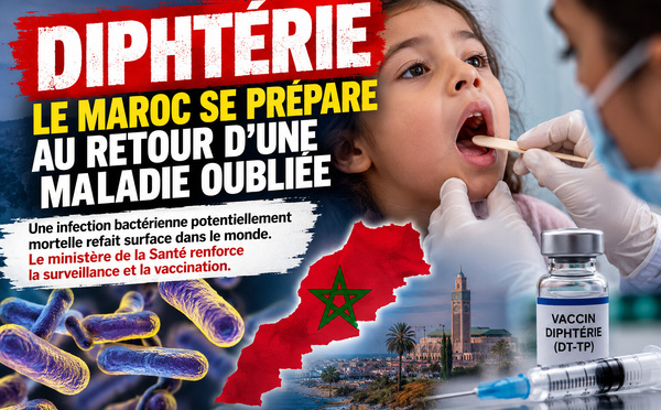 ​Diphtérie au Maroc : pourquoi le ministère de la Santé se prépare au retour d’une maladie oubliée