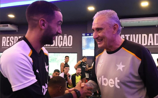 Botafogo : Tite séduit par la polyvalence de Hakim Ziyech