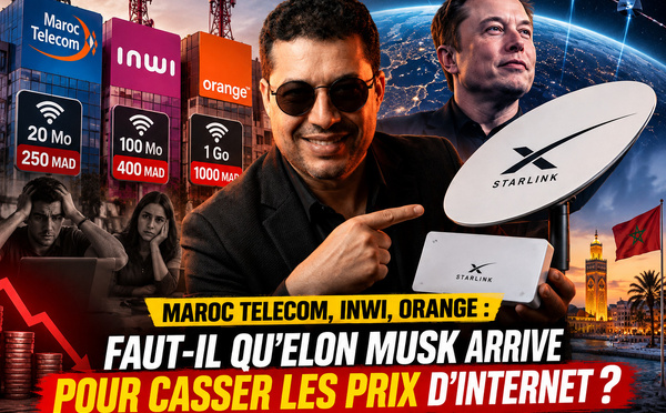 Maroc Telecom, inwi, Orange : faut-il qu'Elon Musk arrive pour casser les prix d'Internet ?
