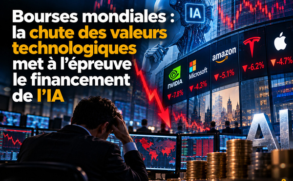 Bourses mondiales : la chute des valeurs technologiques met à l’épreuve le financement de l’IA