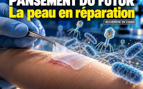 Pansement antibactérien capable d'attaquer les bactéries et de régénérer la peau ? 