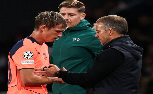 FC Barcelone : Dani Olmo absent un mois et forfait pour le Clasico