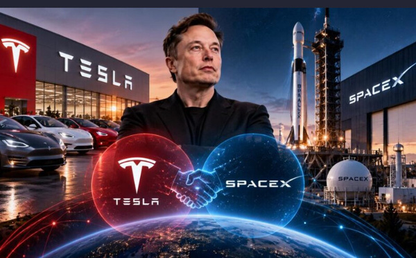 Tesla-SpaceX : Elon Musk envisage une fusion géante portée par l’IA