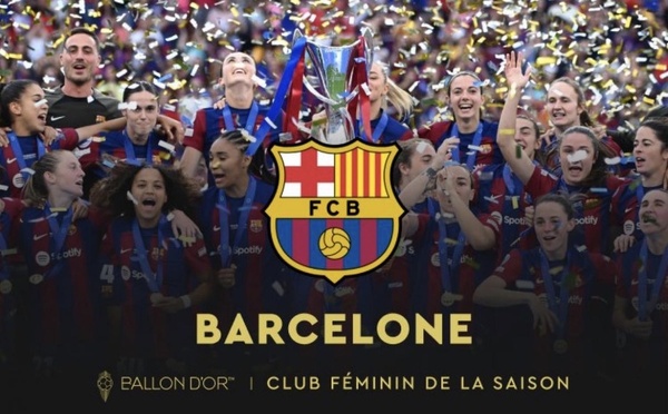 Ballon d’Or 2026 : le FC Barcelone sacré meilleur club féminin de l’année