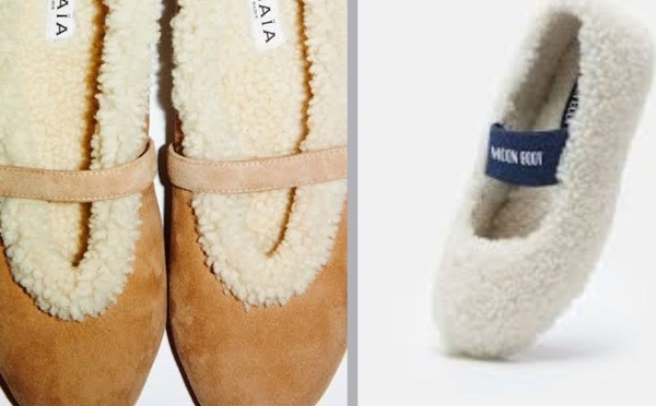Ballerines en shearling : les chaussures douillettes qui s’invitent dans le vestiaire hivernal