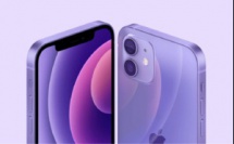 Apple lance l'iphone 12 en mauve lila