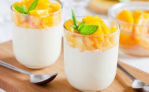 Panna cotta vanille et mangue