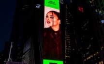 Rhita Nattah, chanteuse marocaine sur le billboard de Times Square