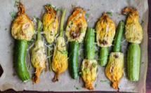Recette des fleurs de courgette rôties