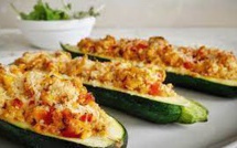 Courgettes farcies légères