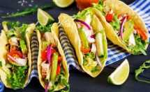 Tacos healthy au poulet et à l'avocat