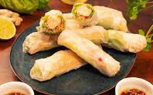 Rouleaux de printemps au poulet fumé