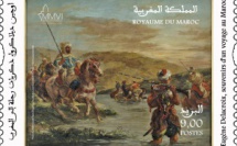 Un timbre-poste à l’occasion de l’exposition "Delacroix, souvenirs d’un voyage au Maroc"