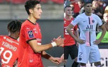 Rennes bat  le PSG , Aguerd tombe Hakimi