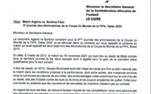 Algérie-Burkina Faso: les Étalons et demandent la délocalisation du match de l'Algérie