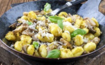 Gnocchi aux champignons et au safran