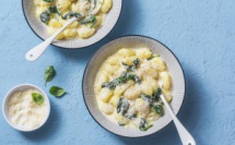 Gnocchis aux épinards sauce parmesan