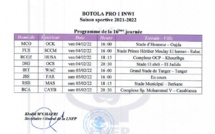 Le programme de la 16e journée de la Botola Pro dévoilé par la LNFP
