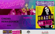 8 mars : projection du film documentaire australien "Brazen Hussies"