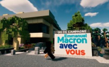 Macron lance sa campagne virtuelle sur le jeu vidéo Minecraft